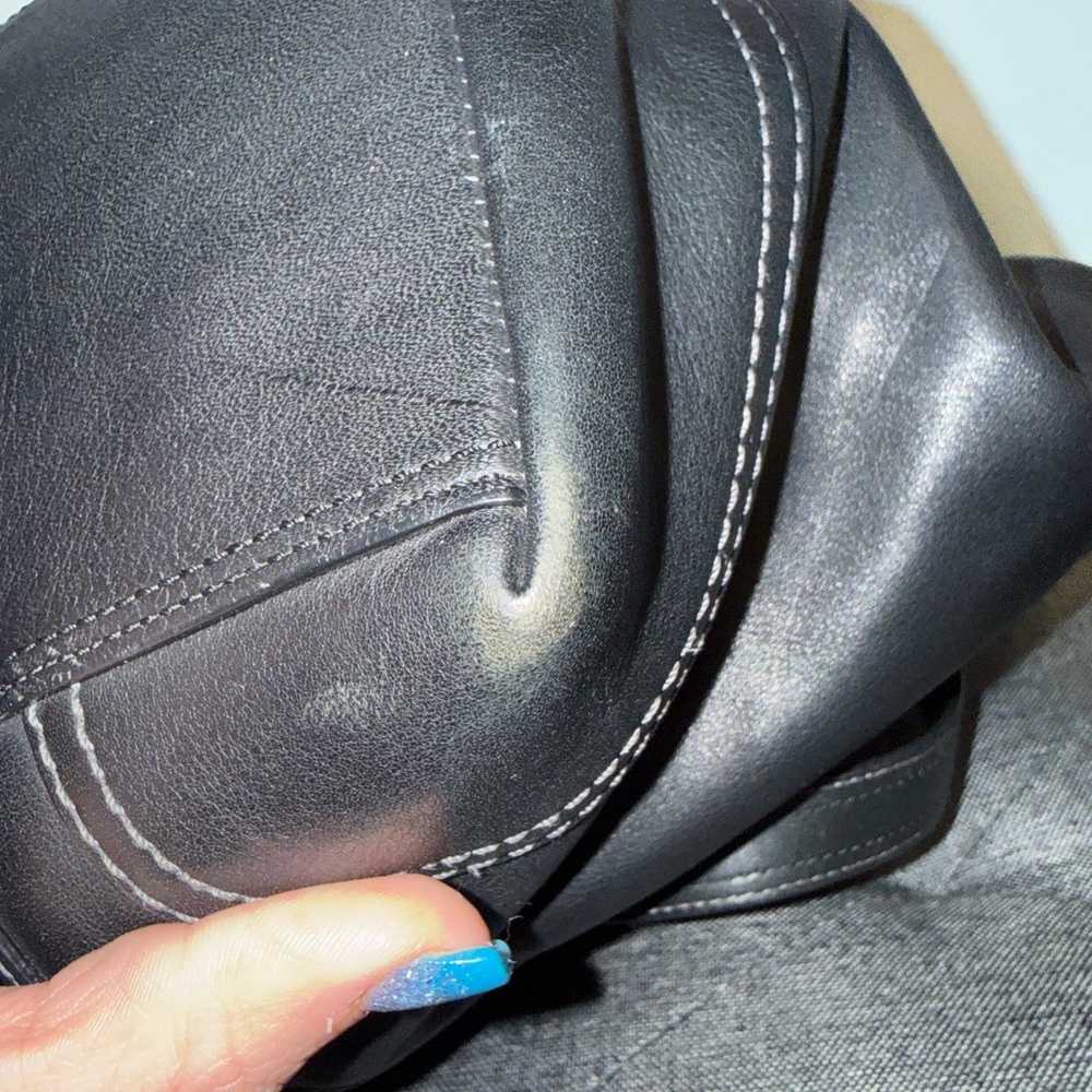 Coach Vintage SoHo Hampton Black Y2K Leather Tote F10288 - Picture 15 of 16